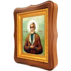 Иоанн Тульский (Котельников) блаженный чудотворец. Икона на холсте.