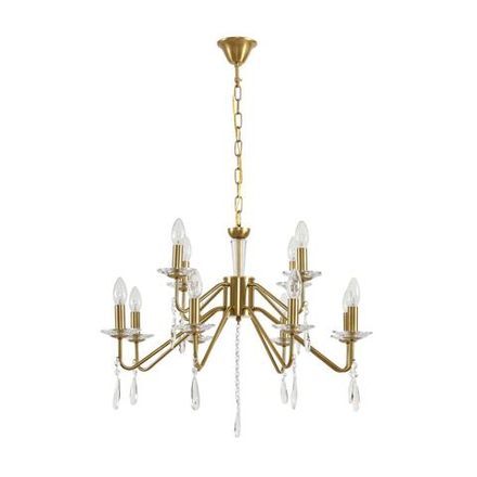 8319/12 CLASSI LN26 077 шампань/прозрачный, металл/хрусталь Люстра E14 12*40W 220V SEVERINA