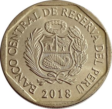 1 соль 2018 Перу «Красная книга Перу: Белокрылый гуан»