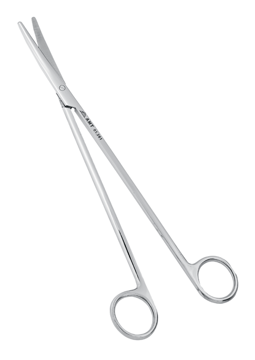 Ножницы для рассечения мягких тканей в глубоких полостях вертикально-изогнутые 230 мм