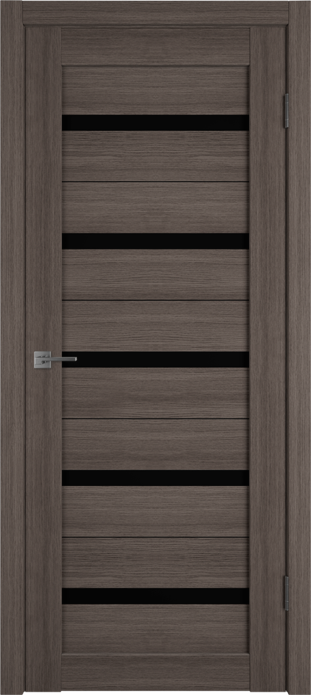 Дверь Atum 7 / Grey / Black Gloss / Владимирские двери