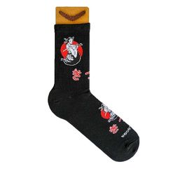 Носки BOOMERANGS Маска Кицунэ, черный