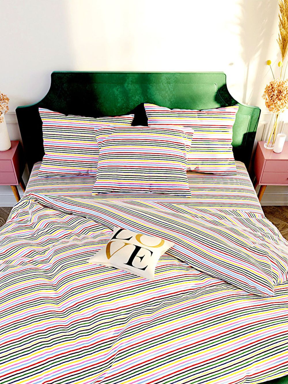 Простынь на резинке Anna Maria "Радужная полоска" 90х200 см