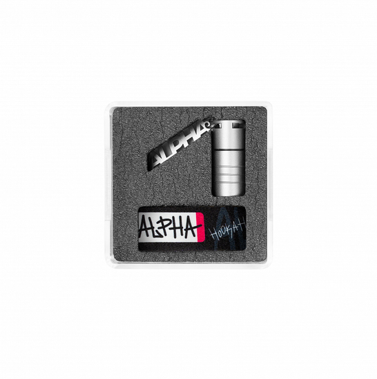Индивидуальный мундштук Alpha Hookah Pipe (GLASS BOX (Alpha Hookah лента))