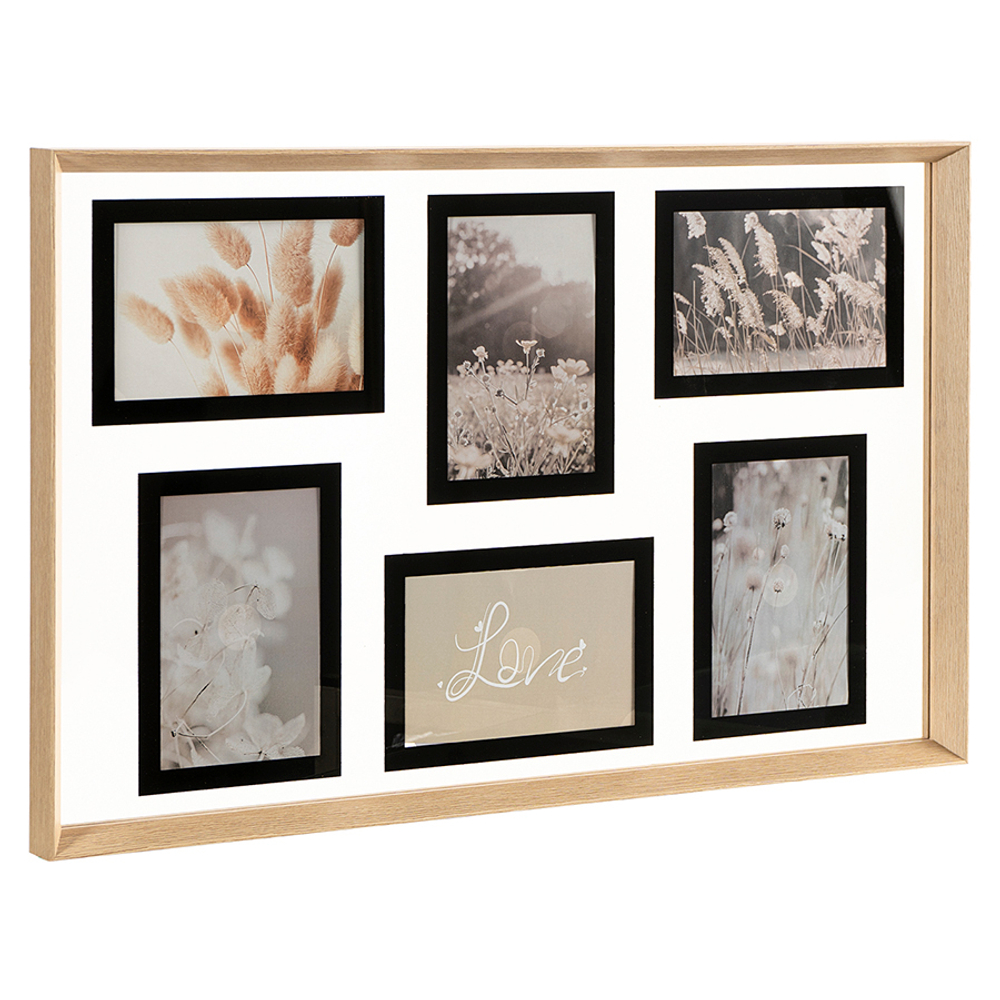 Фоторамка 35х55см Bergenson Bjorn Pleasant moments белая/натуральное дерево