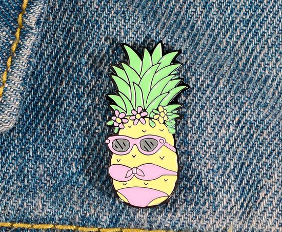 Значок металлический на одежду/Пин.  Pinapple