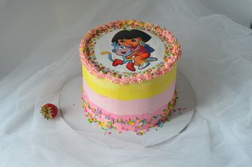 Детский торт "Даша путешественница" №1002