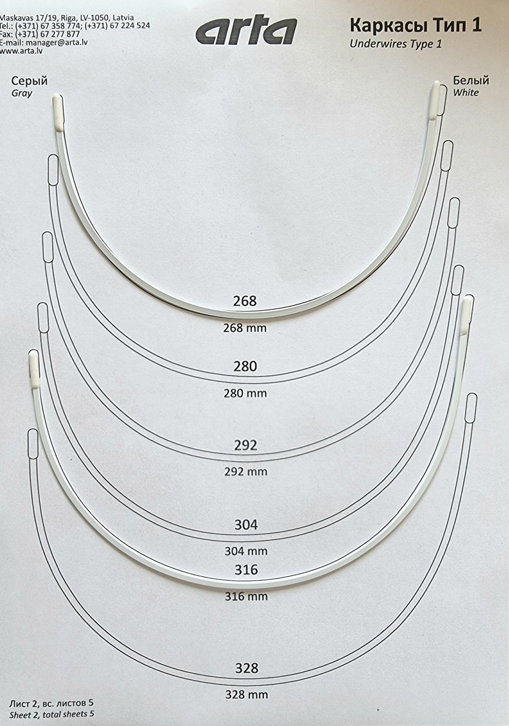 Каркасы тип 1 Арта-ф (Латвия)
