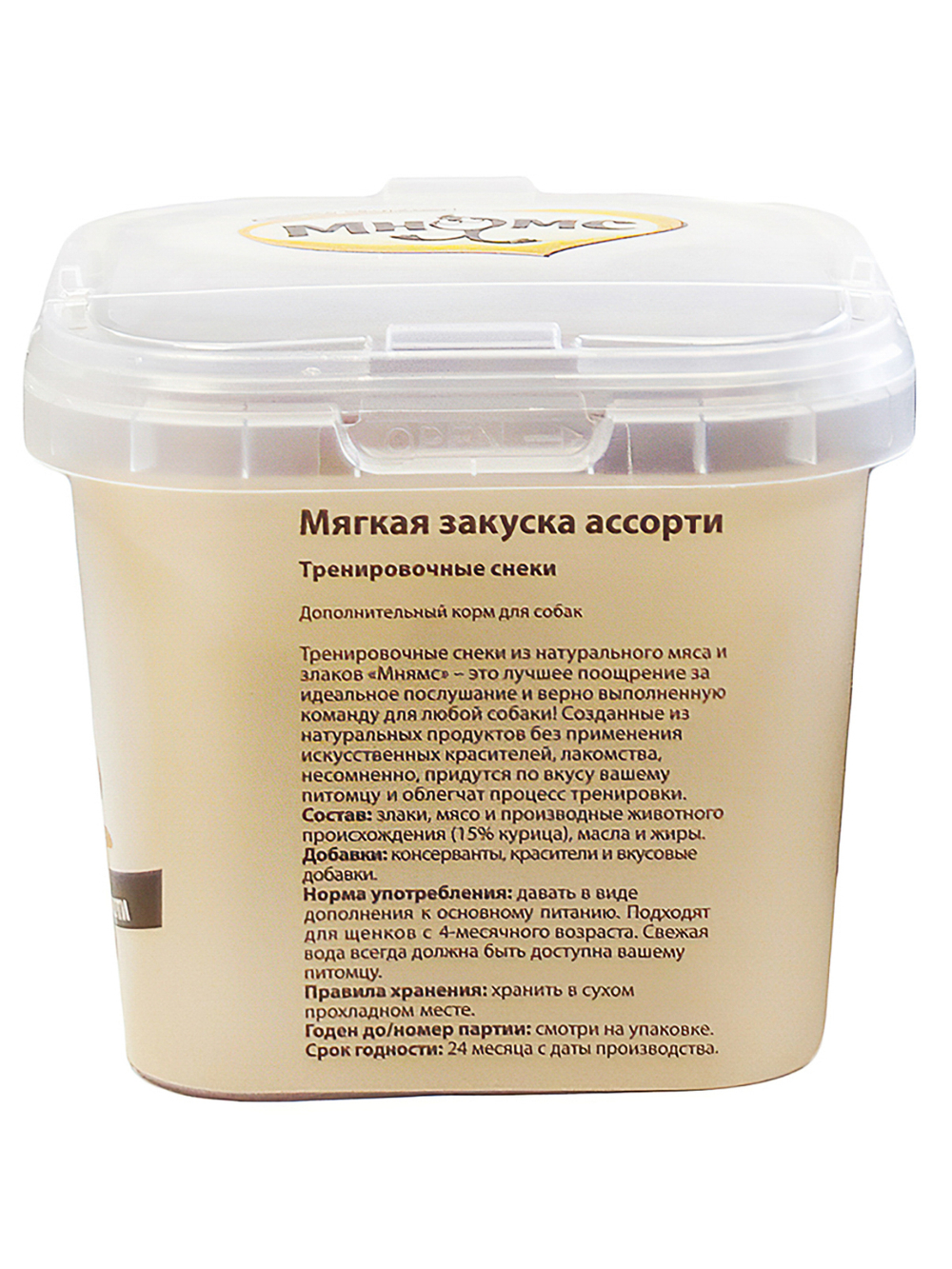 Лакомство Мнямс Мягкая закуска ассорти тренировочное для собак 140 г