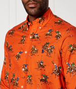 Рубашка POLO RALPH LAUREN - оранжевый(710950408)