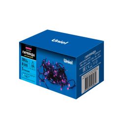 ULD-S0500-050-DGA PINK IP20 Гирлянда светодиодная. 5м. 50 светодиодов. Розовый свет. Провод зеленый. ТМ Uniel