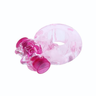 Эрекционное виброкольцо Pink bunny BI-010082