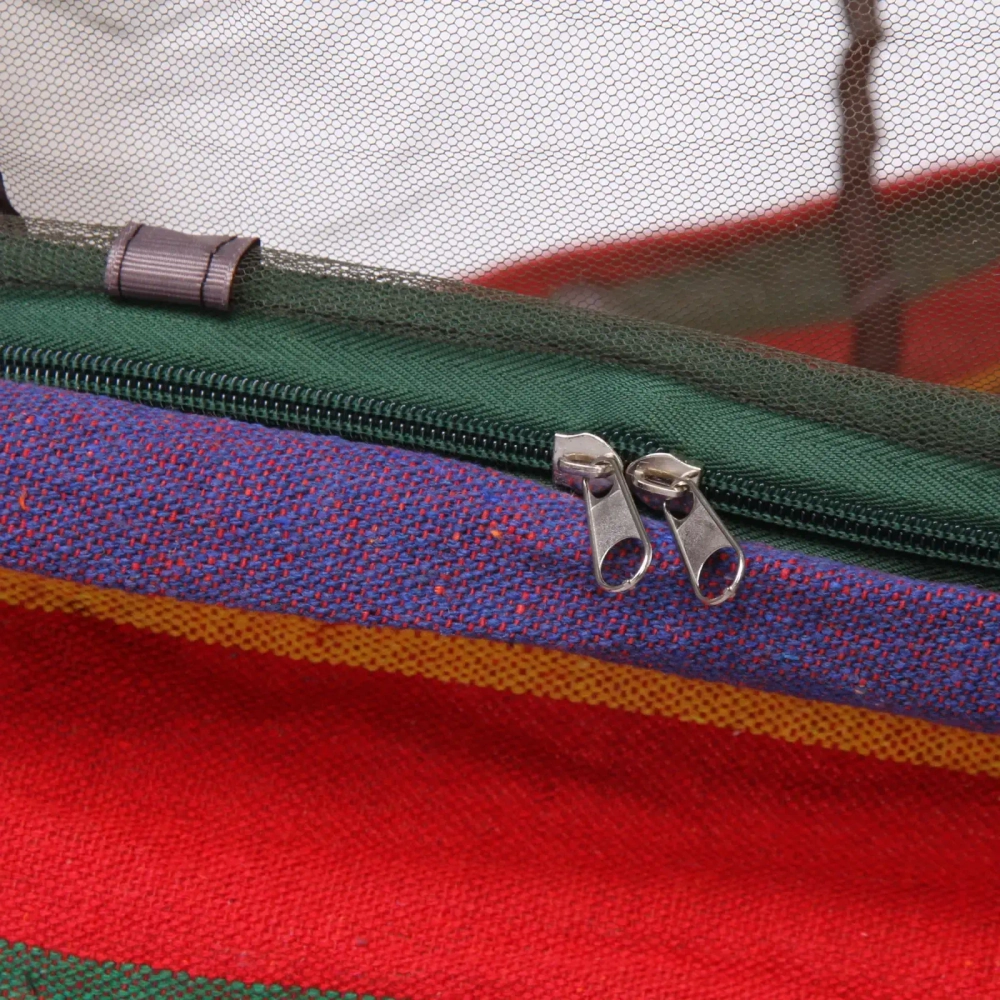 Гамак 200*150см «Шатер» двухместный, х\б, с антимоскитной сеткой, в сумке