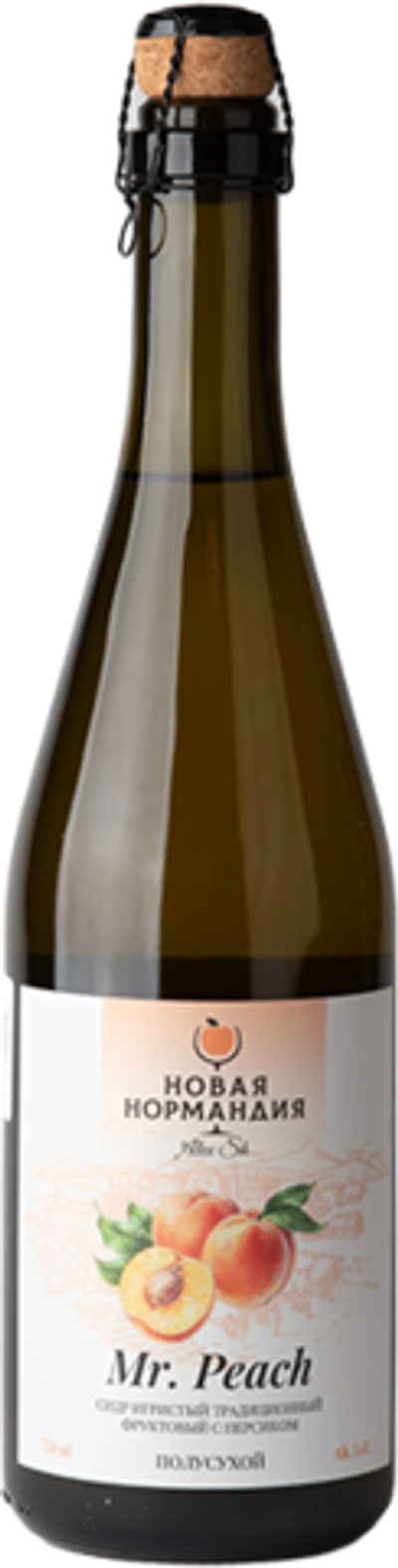 Сидр Русская Нормандия Мистер Персик / Cider Russkaya Normandiya Mr. Peach 0.75 - стекло