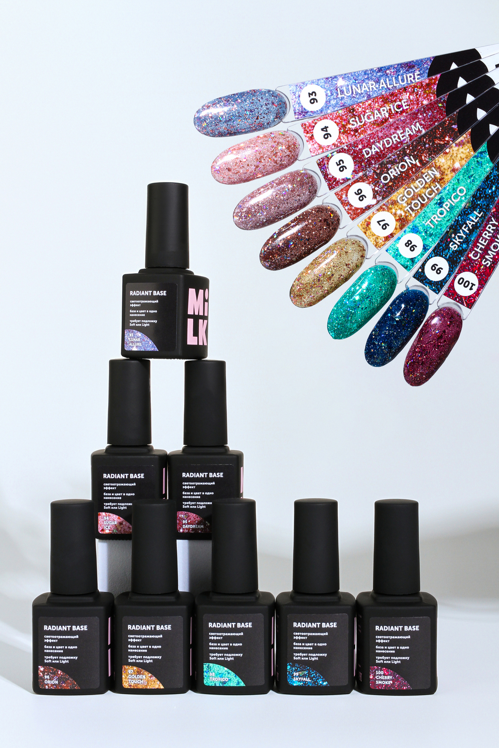 Бескислотная светоотражающая база MILK Radiant Base 100 Cherry Smoke, 9мл