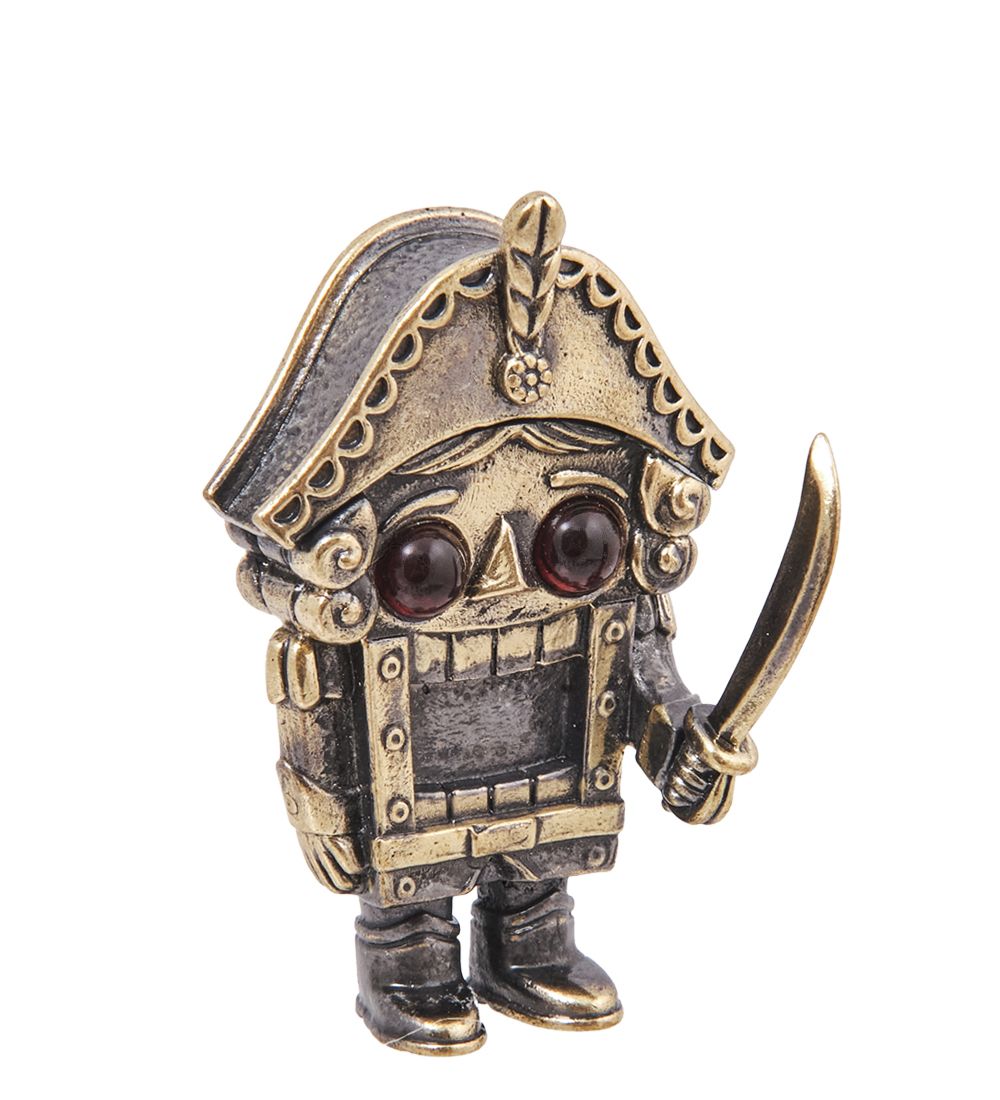 Народные промыслы AM-4101 Фигурка «Щелкунчик» (латунь, янтарь)