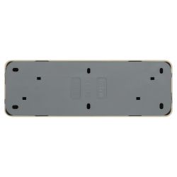 Розетка Intro Quadro 2-207-02 без заземления четверная 4х2P 16А-250В IP20 ОУ слоновая кость