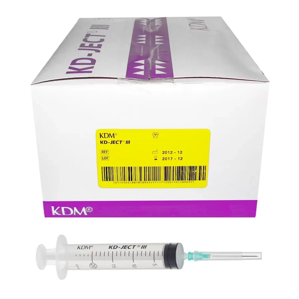 Шприц трехкомпонентный 20 мл 21G 1 1/2 0,8х40 мм 100 шт