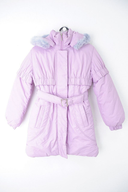Пуховик JiMax зимний сиреневый на 8 лет, новый