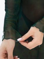 Платье пляжное длинное Ты и море (зеленое) П15291-1М LT Collection