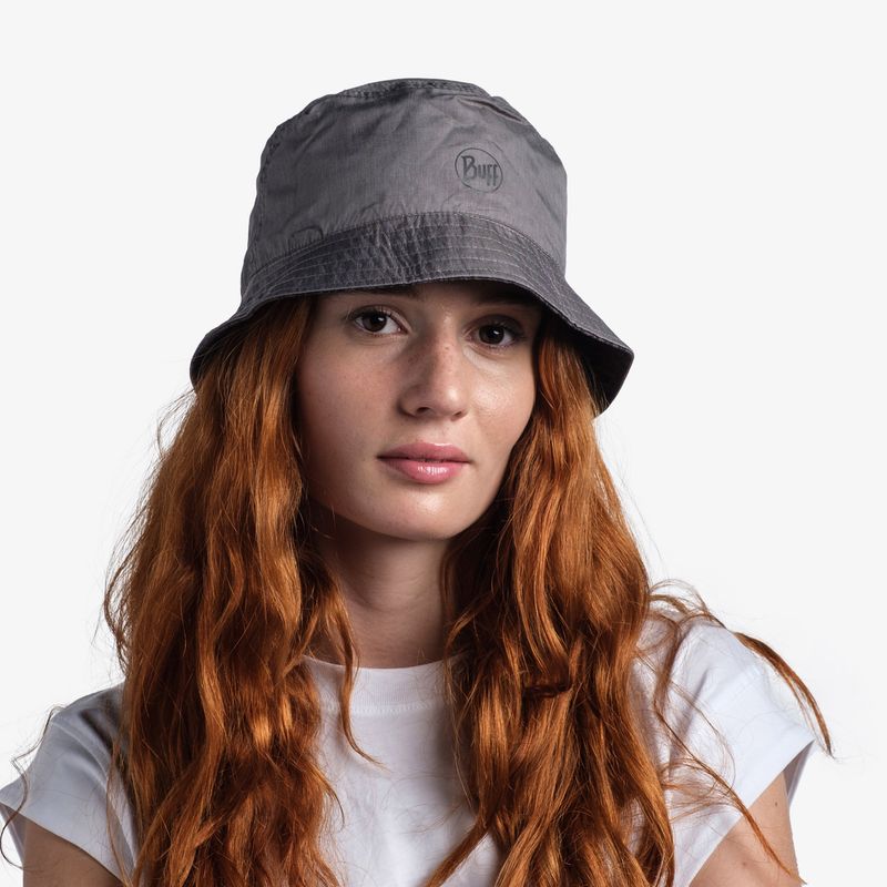 Панама двухсторонняя Buff Travel Bucket Hat Gline Black-Grey Фото 2