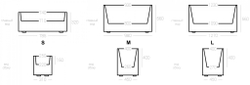 Кашпо Horizont S-L