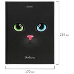Дневник 5-11 класс 48 л., твердый, BRAUBERG, выборочный лак, с подсказом, "Cute Cat", 106411