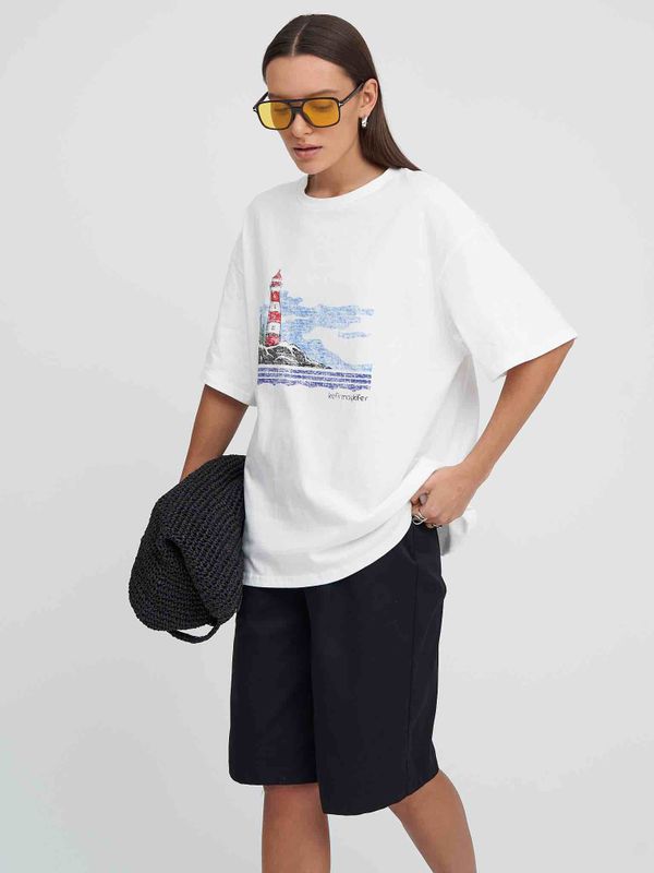 Футболка Маяк белая - фото 11