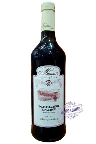 Вино Магарач красное полусладкое