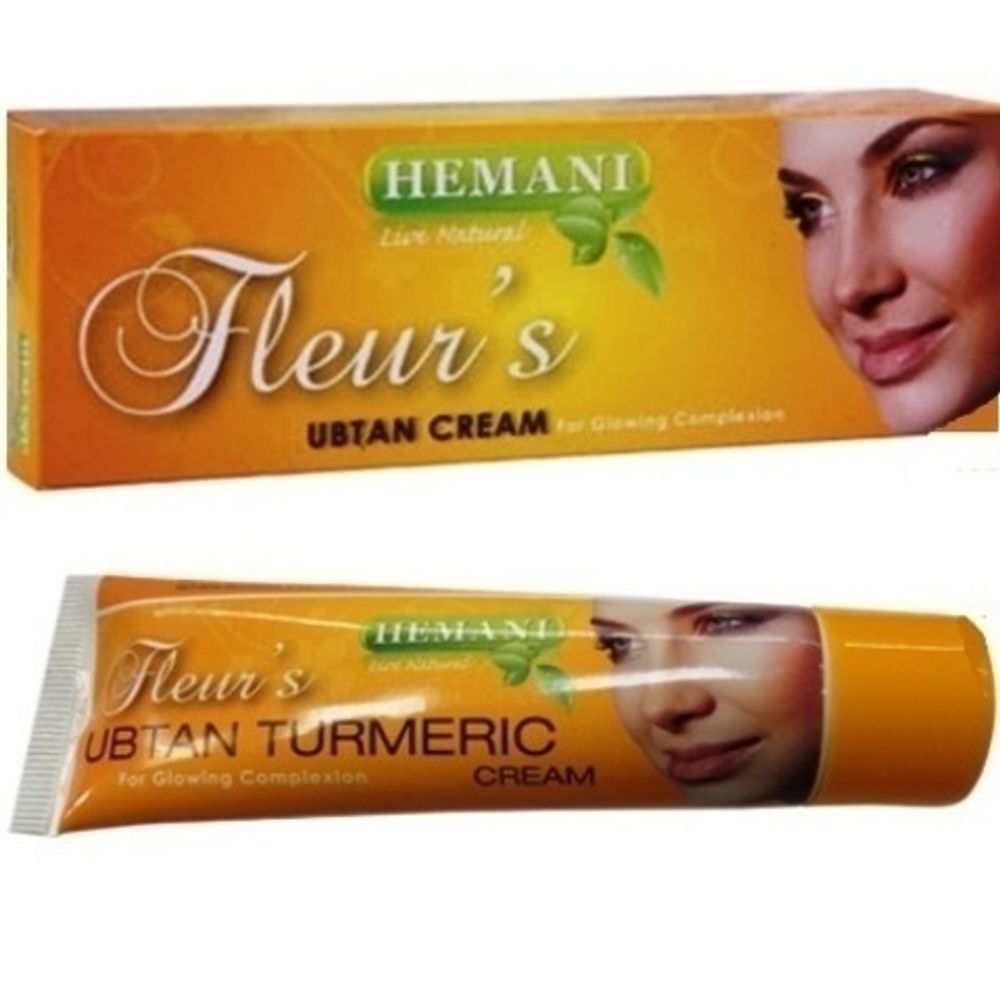 Крем-убтан для лица Hemani Fleur&#39;s Ubtan Cream for Glowing Complexion Куркума 60 мл