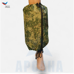 Чехол на аппарат внешней фиксации на голени, с открытой стопой. Ткань сорочка, цвет изделия пиксель, цвет молнии черный. Размер GO-2