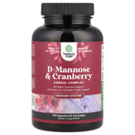 Nature's Craft, D-манноза и клюква, 120 капсул