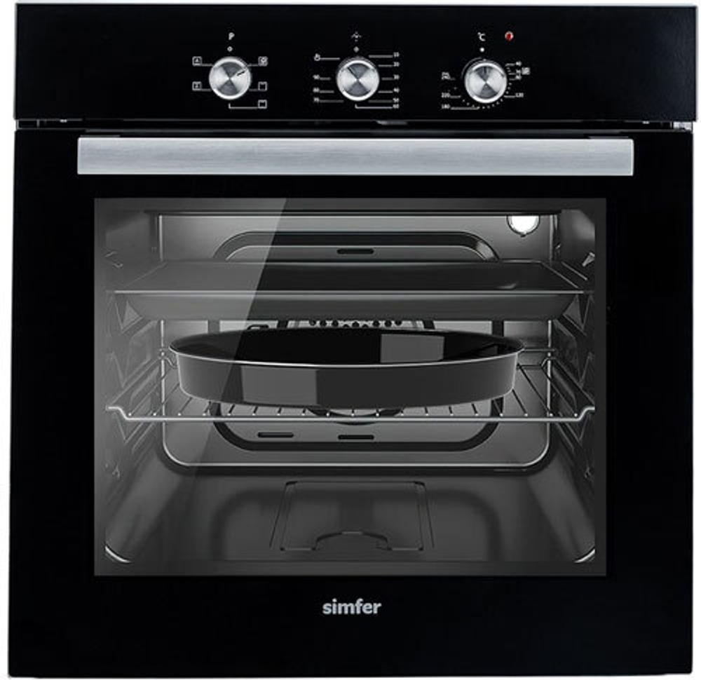 Электрический духовой шкаф Simfer B6EB16023 черный
