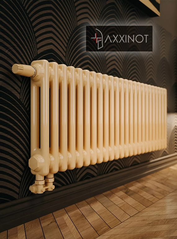 Axxinot Sentir 2030 - двухтрубный трубчатый радиатор высотой 300 мм, нижнее подключение с термовентилем