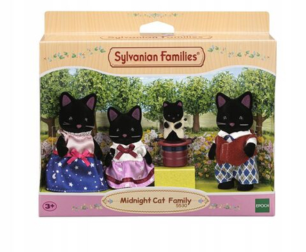 Игровой набор Sylvanian Families - Midnight Cat Family - Семья черных котов - Сильвания Фэмили 5530