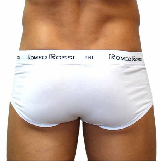 Мужские трусы брифы белые Romeo Rossi RR366-1 Brief