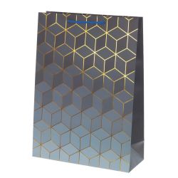 GAEM Пакет подарочный (бумага 210г/м2, блок микс 12шт), L30 W12 H41,5 см, 4в.