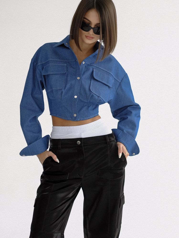 Укороченная рубашка-корсет Gigi