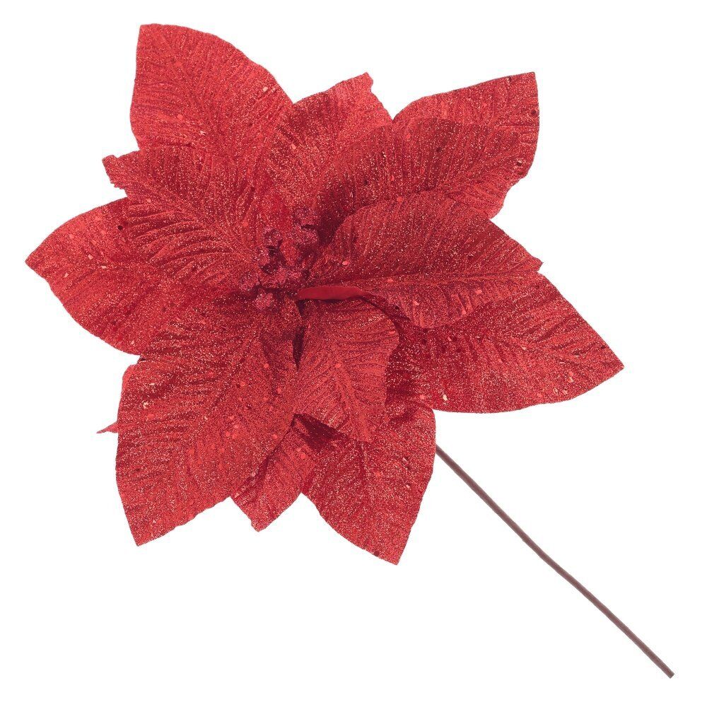 GAEM Цветок искусственный "Пуансеттия", L30 W30 H39 см, 3в.