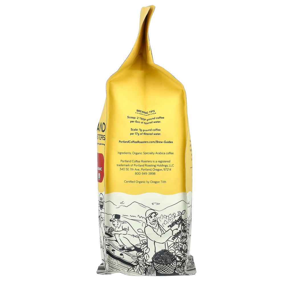 Portland Coffee Roasters, Органический кофе, французский кофе, цельные зерна, темная обжарка, 340 г (12 унций)