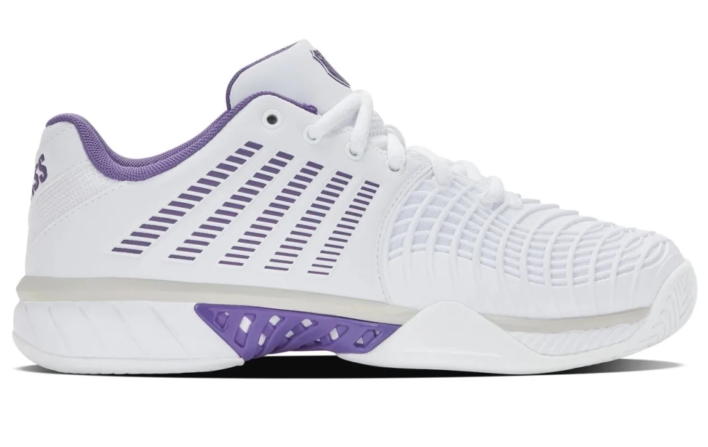Женские Кроссовки теннисные K-Swiss Express Light 3 - white/purple haze/lunar rock