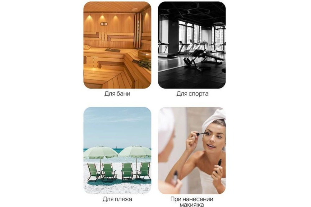 Набор полотенец Home One 25х65 (тюрбан), 70х140, микрофибра, голубой