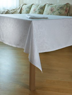 Скатерть 150x180 и 6 салфеток EmilioGatti Florida Bianco