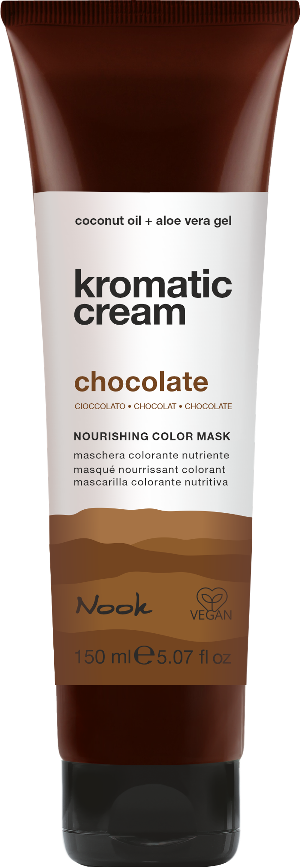 Nook Питательная маска для окрашивания волос прямым пигментом «Шоколад»-Kromatic Cream Pumpkin,150 мл