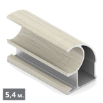 Вертикальный профиль С (5,40 м) Дуб дымчатый ПВХ