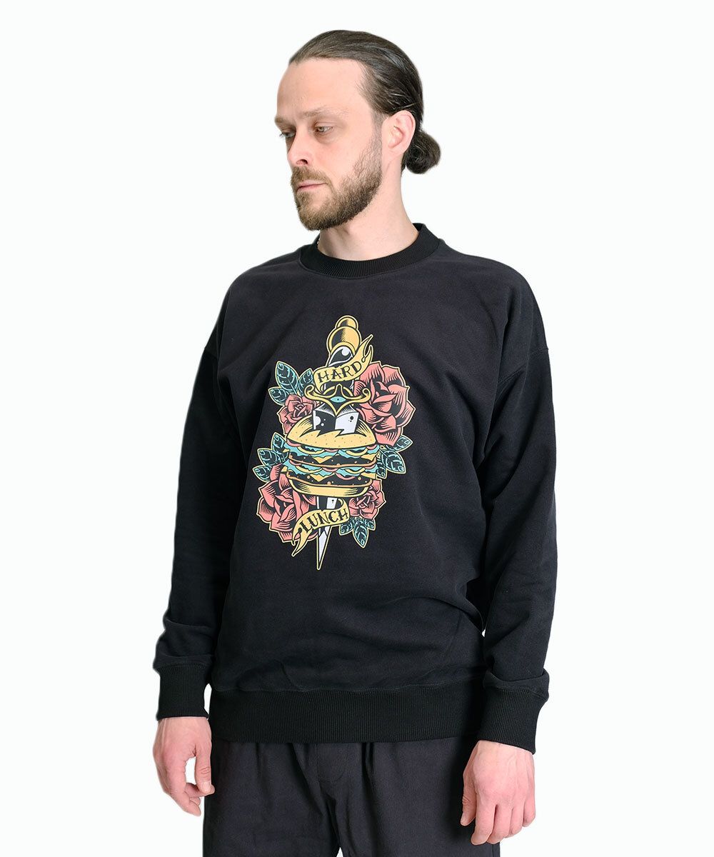 Толстовка Hardlunch Burger черная