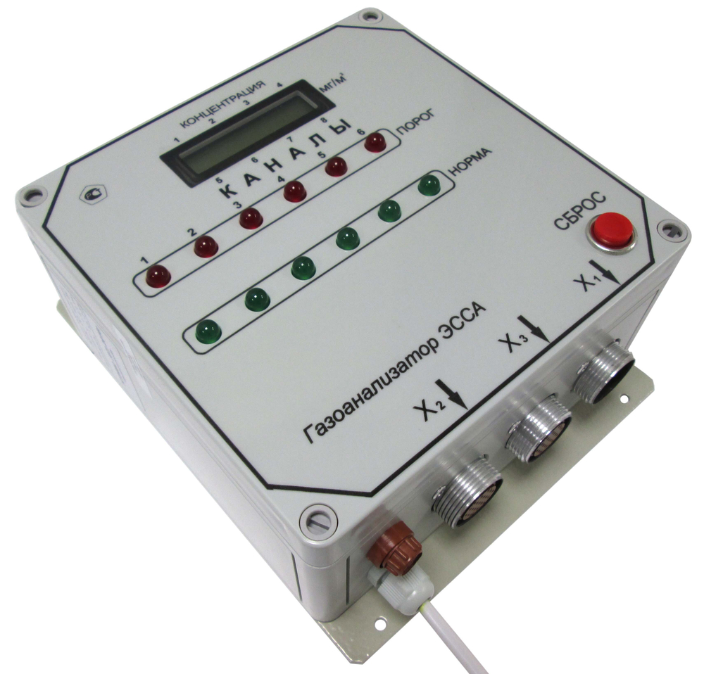 ЭССА-Cl2 (исп. БС) газоанализатор хлора многоканальный автоматический общепромышленный стационарный