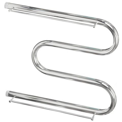 Полотенцесушитель М-образный, с полкой, 50х60х1", нерж сталь, с креп, Aquater, М