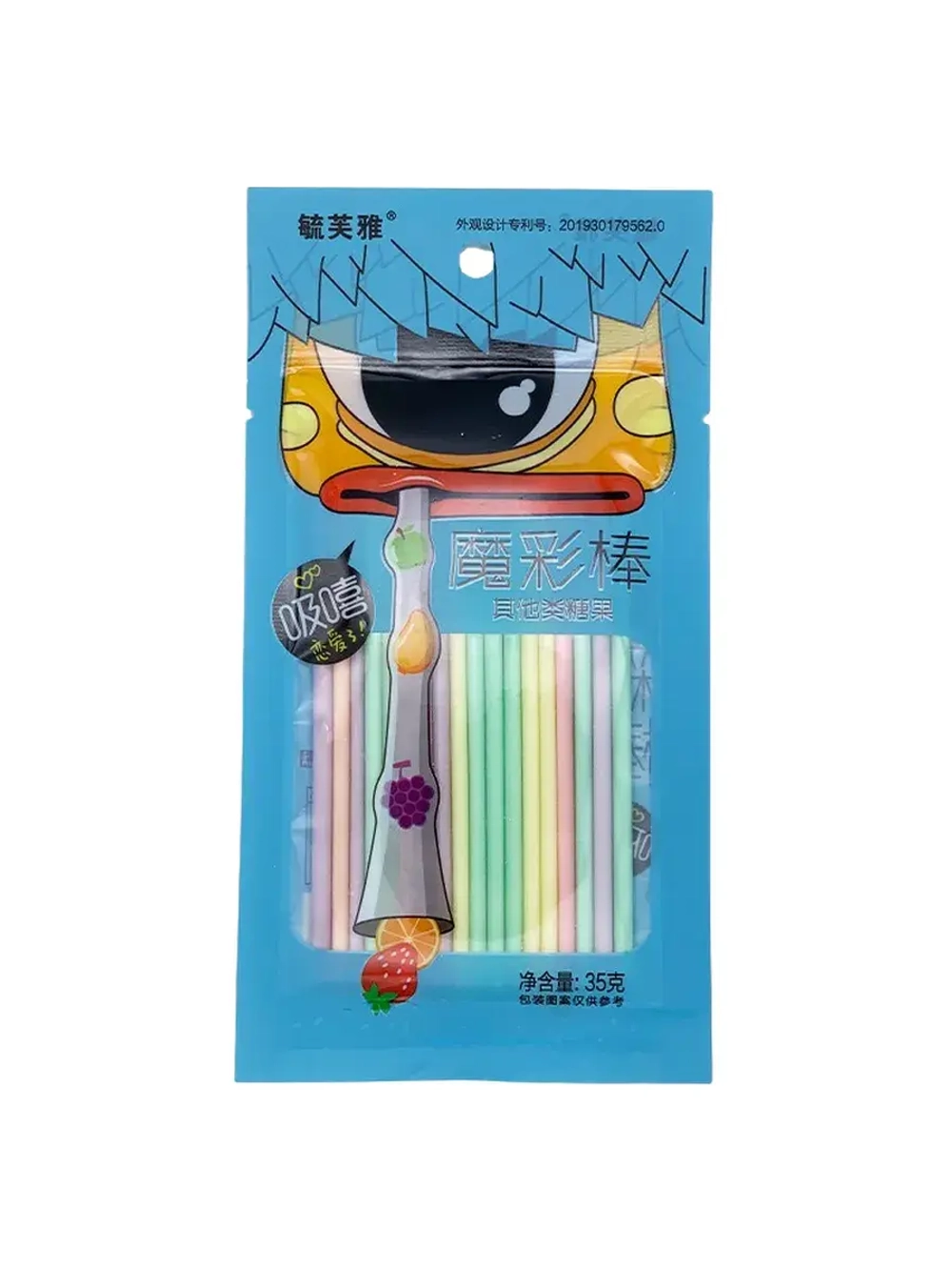 Конфеты йогуртовые трубочки фруктовые 35 г * 3 шт