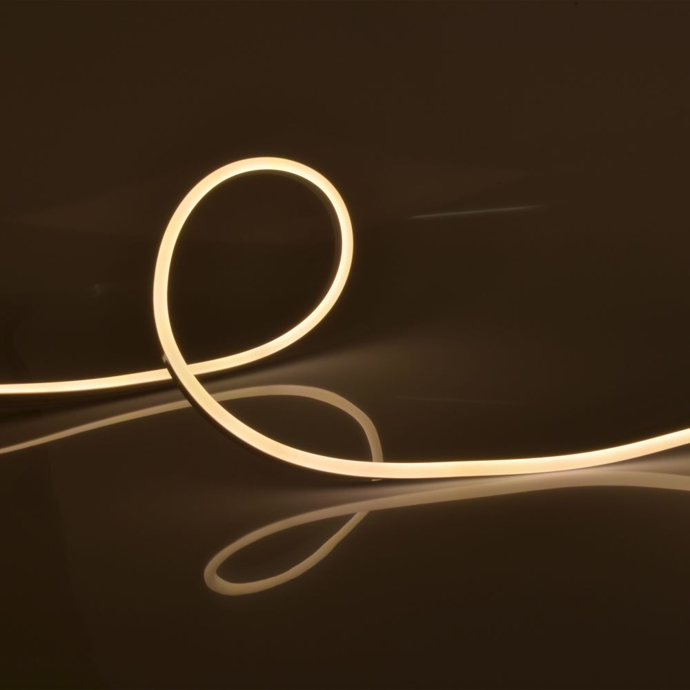 ULS-N21-2835-120LED-m-8mm-IP67-220V-8W-m-50M-WW Светодиодная гибкая герметичная лента. NEON. Бобина 50 м. Теплый белый свет 3000К. TM Uniel.